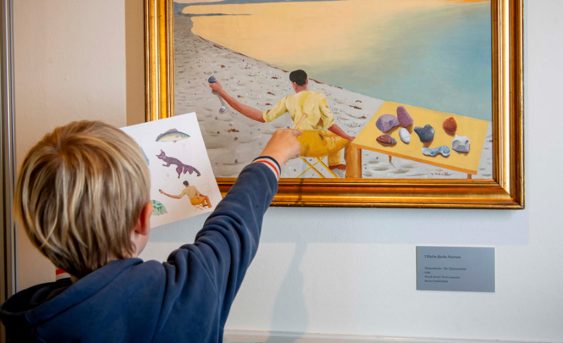 Surrealistisk billedjagt for børn
