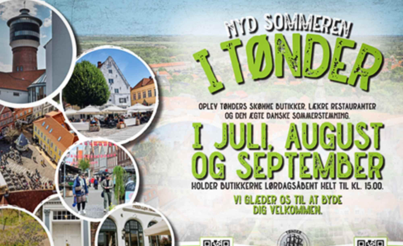 Shopping i Tønder - Hver lørdag i august + september fra kl. 10.00 - 15.00
